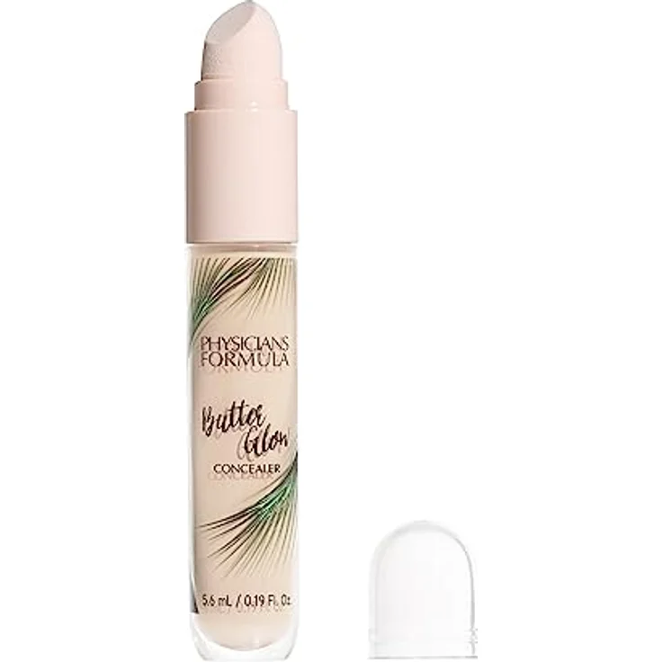 Physicians Formula Butter Glow Aufhellender Concealer, Farbton Light, 5,6 ml mit cremiger Textur und Applikator – Bild 2