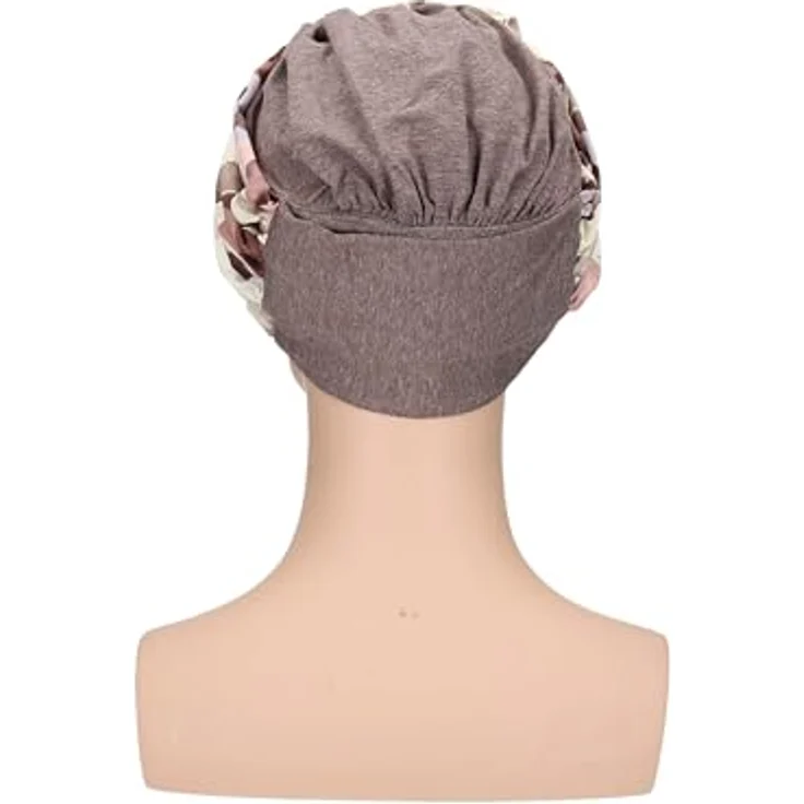 Lofty Turban Nora, stilvoller Damen-Turban aus 95 % Viskose und 5 % Elasthan, hautfreundlich und weich, ideal bei Haarausfall, modisches Muster – Bild 5