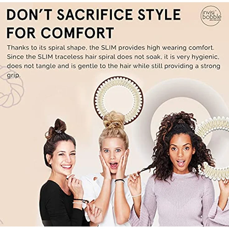 invisibobble Slim Haargummis, goldfarben – Bild 3