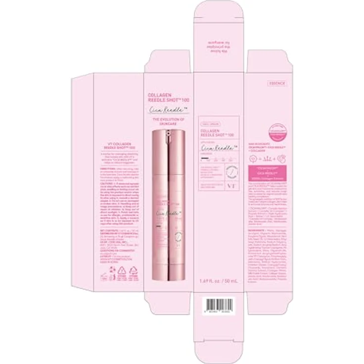 VT Cosmetics Collagen Reedle Shot 100 Serum, 50ml – vegane Gesichtspflege mit Mikronadel-Technologie, glättet feine Linien, verbessert Elastizität, spendet Feuchtigkeit für alle Hauttypen – Bild 6