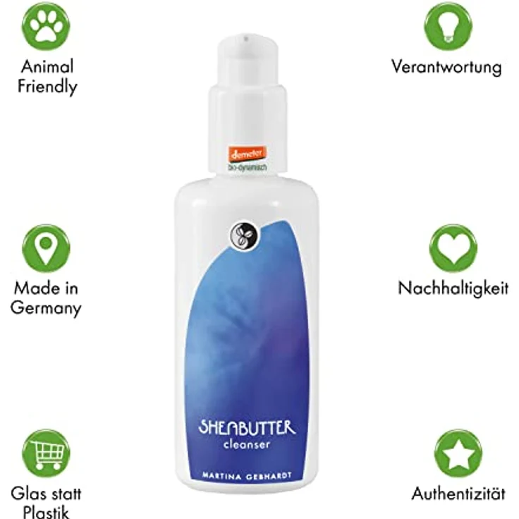 Martina gebhardt Naturkosmetik Sheabutter Cleanser 150 ml, für Damen und Herren  – Bild 4