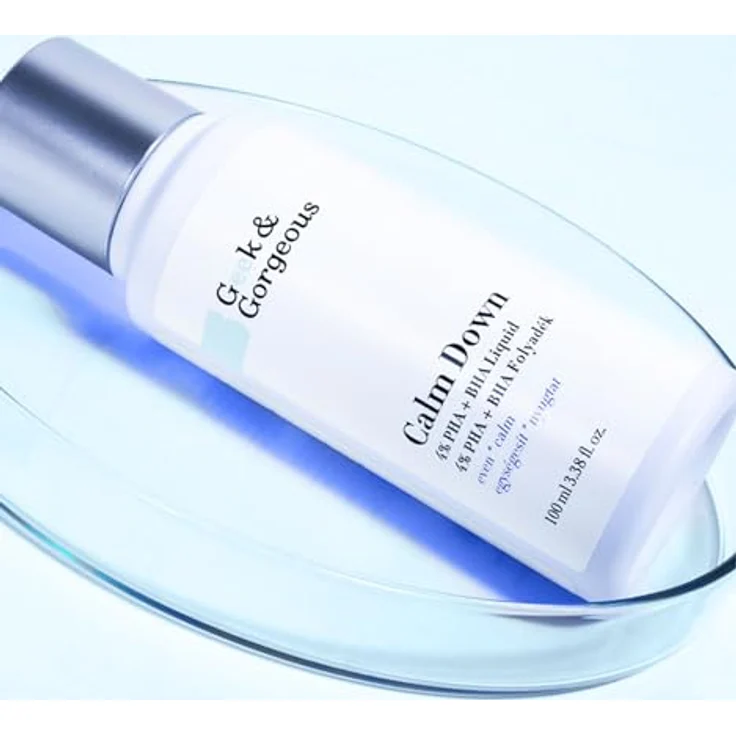 Geek & Gorgeous Calm Down – Sanftes Gesichtspeeling mit 3,2% PHA & 0,8% BHA, klärend und beruhigend für empfindliche Haut – 100 ml – Bild 3