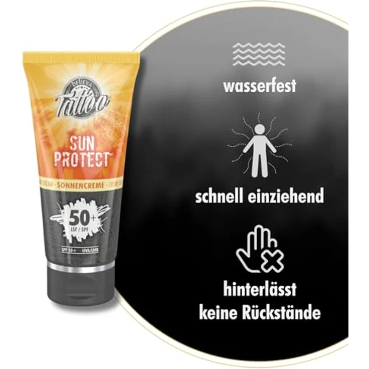 Believa Tattoo Sonnencreme SPF 50+, hochwirksamer Sonnenschutz für Tattoos, 100ml – Bild 3