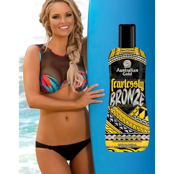 Australian Gold Fearlessly Bronze, Selbstbräuner 250ml für einen natürlichen, streifenfreien Teint – Bild 8