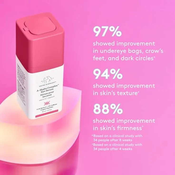 Drunk Elephant A-Shaba Complex Eye Serum, hochwirksame Augenpflege mit 15 ml für Tag + Nacht, revitalisiert und hydratisiert – Bild 2