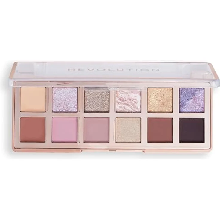 Revolution The Enchanted Icon Palette, Lidschattenpalette mit 12 intensiven Farben, Creme-, Matt- und Schimmer-Texturen, 0,7 g – Bild 1
