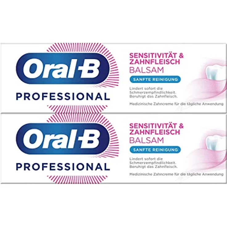 Doppelpack Oral-B Sensitivität & Zahnfleisch Balsam Sanfte Reinigung Zahncreme 2x75 ml