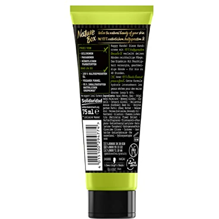 Nature Box Handcreme Avocado-Öl, 1er Pack (1 x 75 ml) – Bild 2