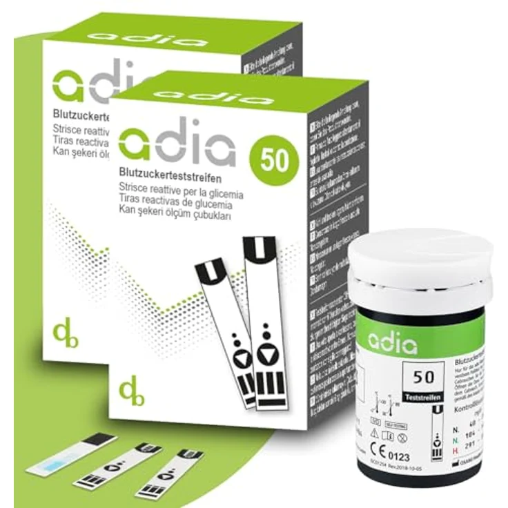 adia Blutzuckerteststreifen, 100 Stück – Bild 2