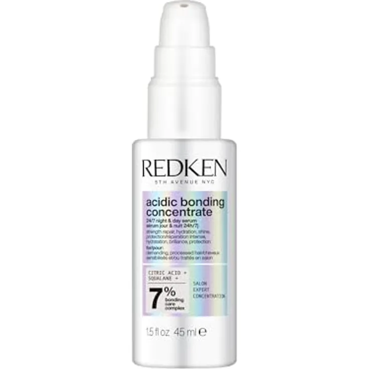 Redken Pflegendes Bonding Serum, Tiefenwirksame Reparatur für stärkeres Haar, Vegan, 24/7 Night & Day Serum, 1 x 50 ml
