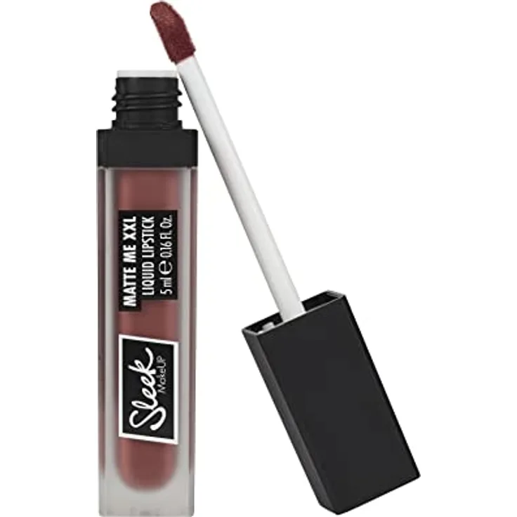 Sleek MakeUP Matte Me XXL, Flüssiger Lippenstift, High Impact Farbe, langanhaltend und übertragungsfest, Mauvin' On Up, 5 ml