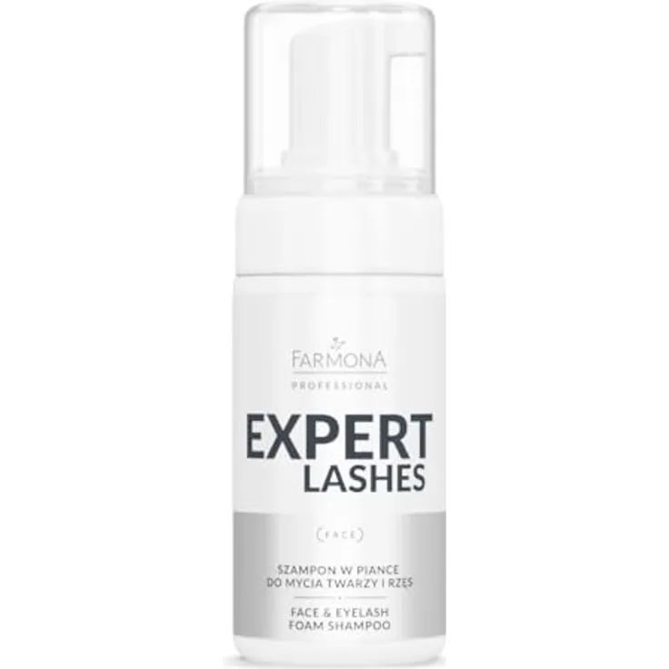 Farmona Professional Expert Shampoo für Wimpern und Gesicht, entfettender Reinigungsschaum, 100 ml