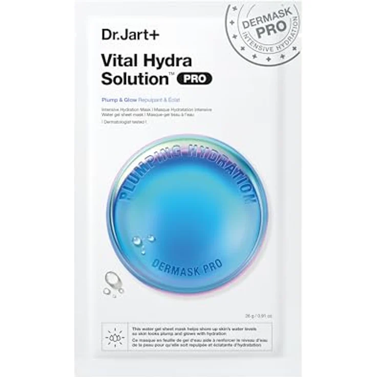 Dr. Jart+ Vital Hydra Solutionâ„¢ Intensive Hydration Mask, intensive feuchtigkeitsspendende Tuchmaske, 26 g – Bild 2