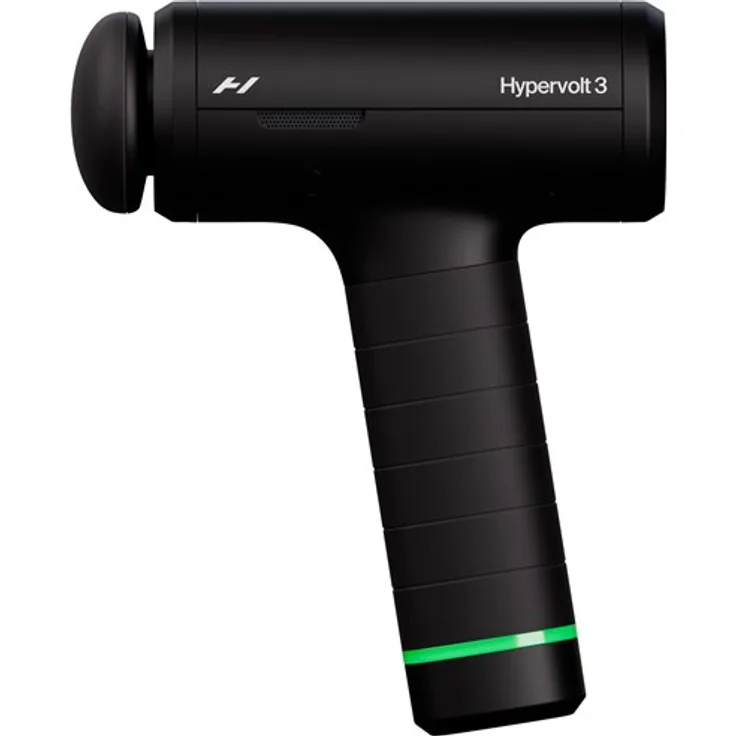 Hyperice Hypervolt 3, Massagegerät mit 5 Geschwindigkeiten, Heated Head Attachment, Bluetooth®-Verbindung, schwarz