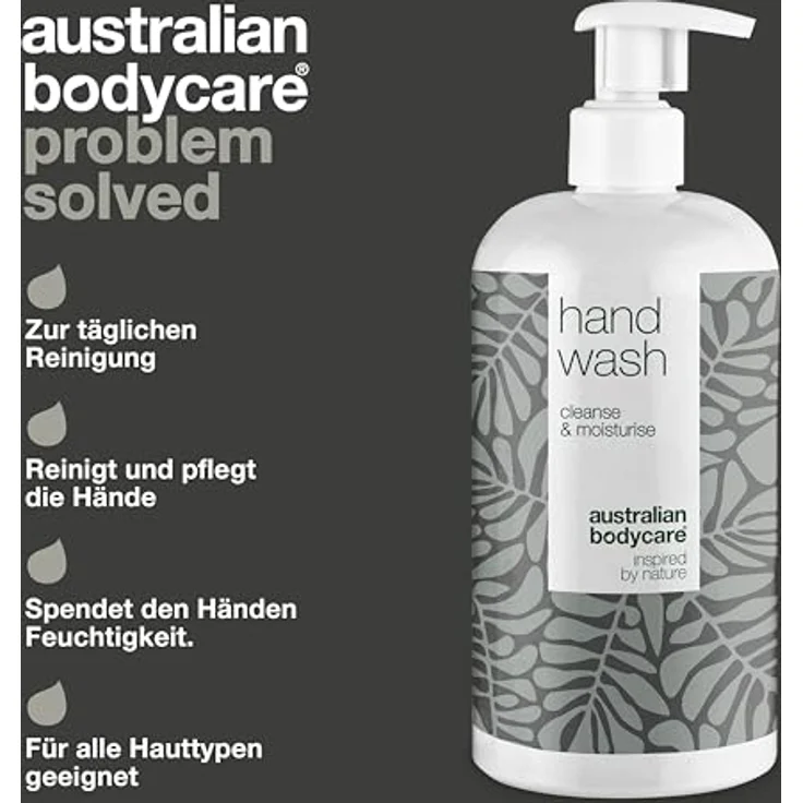Teebaumöl Handseife 500 ml | Antibakterielle Teebaumöl Seife gegen trockene, rissige Hände | Natürliche Seife gegen schwitzige & juckende Hände | Tea Tree Oil Hand Wash | 100% Vegan – Bild 3