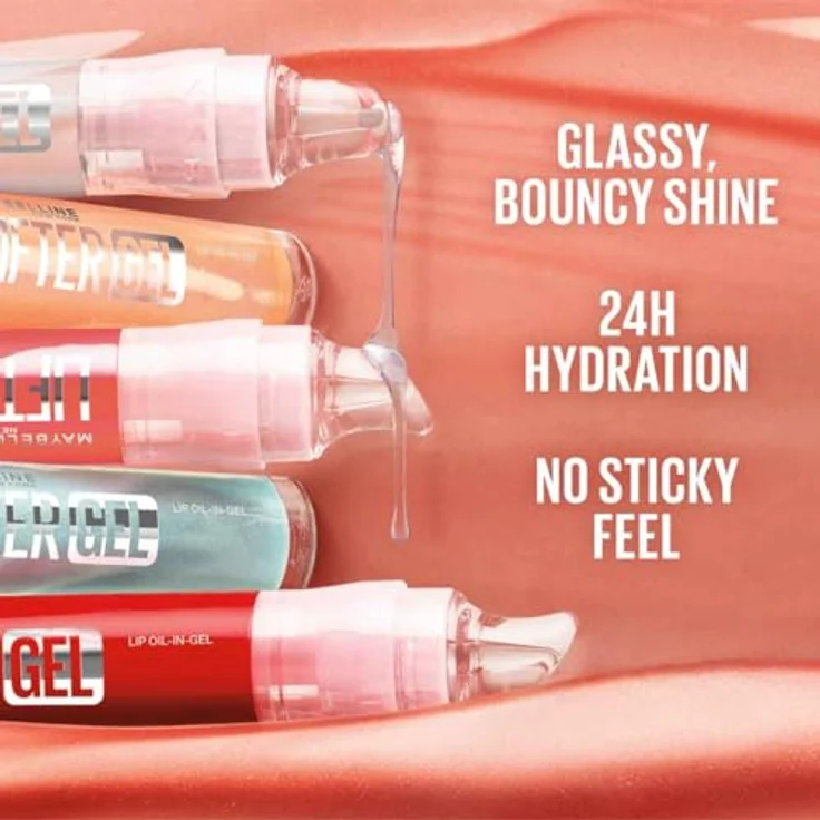 MAYBELLINE NEW YORK Lifter Gel Lippenöl, hochglänzender Lipgloss für Damen, Farbton 004 Sugar Spritz, 6.6 ml – Bild 3