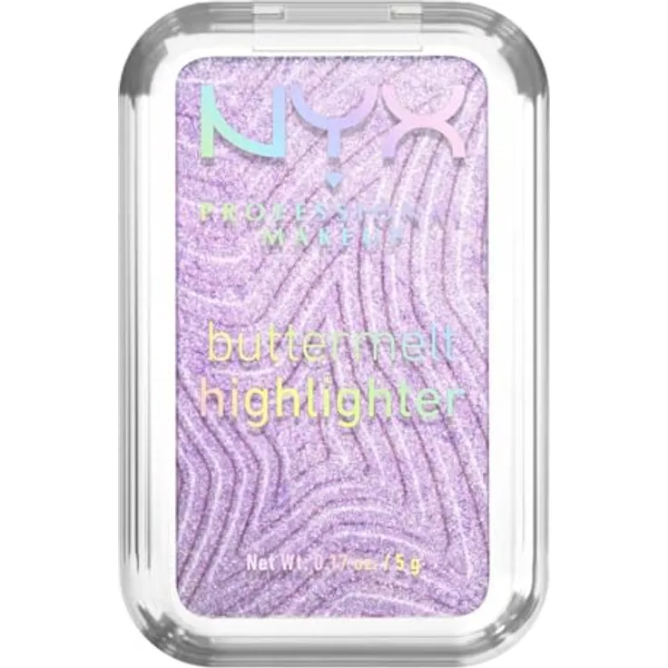 NYX PROFESSIONAL MAKEUP Buttermelt Highlighter für das Gesicht, vegane cremige Formel mit Sheabutter, Mangobutter und Mandelbutter, Farbe: No 1 Butta, 5 g