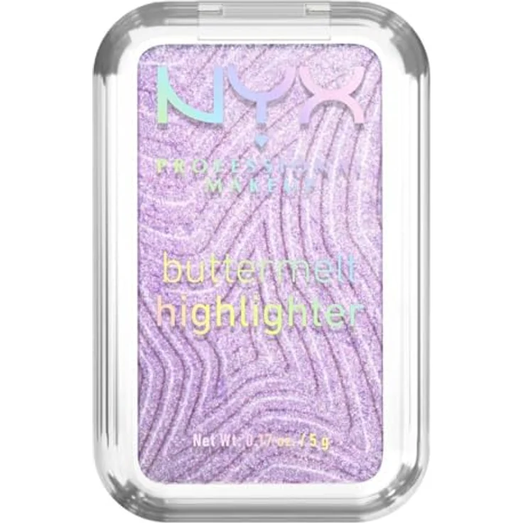 NYX PROFESSIONAL MAKEUP Buttermelt Highlighter für das Gesicht, vegane cremige Formel mit Sheabutter, Mangobutter und Mandelbutter, Farbe: No 1 Butta, 5 g – Bild 1
