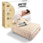 Imetec 6221C, Heizdecke 150 x 137 cm, Maschinenwaschbar, 2 Heizstufen, 50 Watt