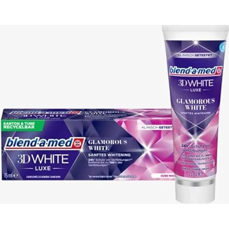 Blend-a-med Zahnpasta 3D White Luxe Glamorous White- Süße Minze, 75 ml -- 3 Stück – Bild 3