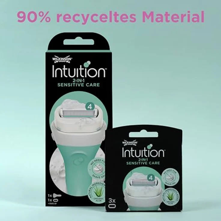 Wilkinson Sword Intuition Sensitive Care Rasierklingen für Damen Rasierer, 6 Stück – Bild 2