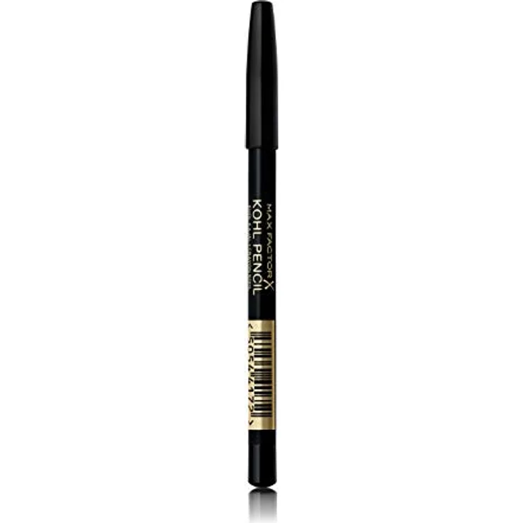 Max Factor Kohl Eyeliner, 20 schwarze, leicht zu verblendende Formel, perfekt für Smokey Eyes Make-up, 4 g (1er Pack)