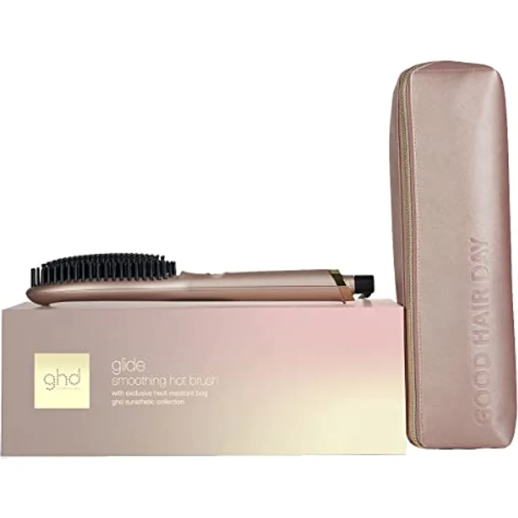 ghd Glide Hotbrush Sunsthetic Collection, Warmluftbürste in Bronze für glänzendes und glattes Haar – Bild 4