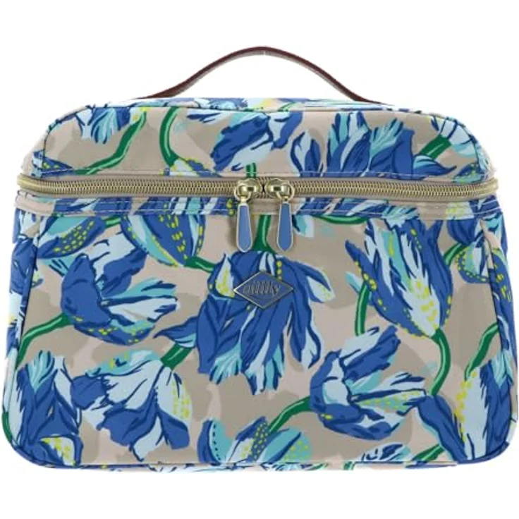 Oilily Tulipy Coco Beautycase, 27 cm, creme brulee, 100% Polyester, praktische Aufbewahrung für Kosmetik – Bild 1