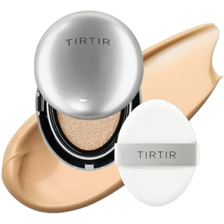 TIRTIR Mask Fit Aura Cushion Mini, feuchtigkeitsspendendes Make-up im Schwamm, Farbton 25N Mocha, 4.5 g – Bild 1