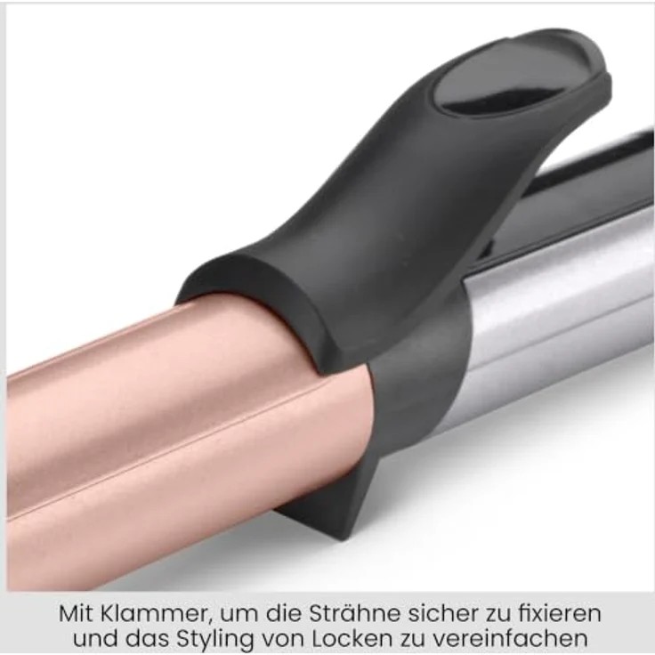 BABYLISS C 263 E Cosmos Lockenstab, 25 mm Heizstab mit Keramikbeschichtung, 6 Temperaturstufen bis 210 °C, Drehkabel 2,5 m – Bild 5