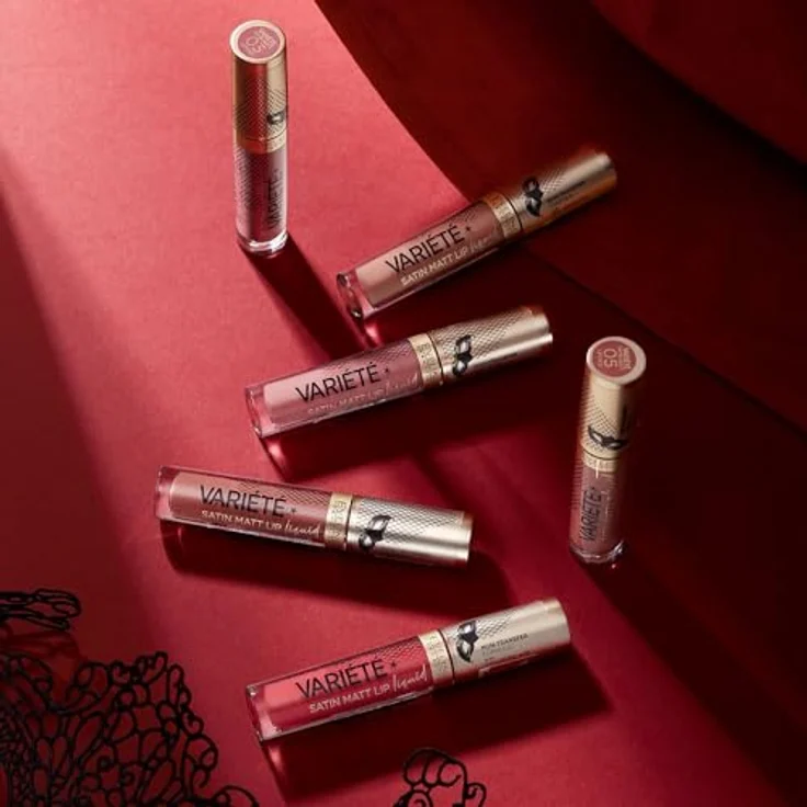 Eveline Cosmetics Variété, flüssiger Lippenstift mit mattem Finish, Farbton 02 Raspberry Cream, 4,5 ml – Bild 7
