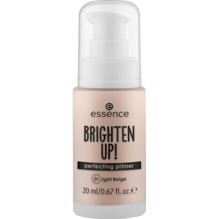 essence BRIGHTEN UP! Perfecting Primer, flüssiger Make-up Primer, Farbton 01 Light Beige, 20 ml, vegan & glättend – Bild 2