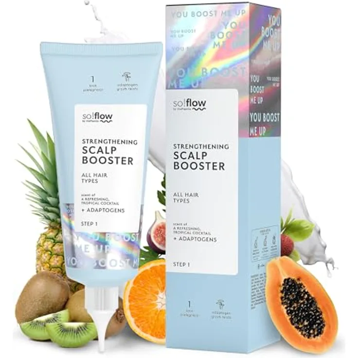 So!Flow Wurzelstärkender Kopfhaut-Booster mit Bockshornklee & Schachtelhalmextrakt, stärkt und revitalisiert für gesundes Haarwachstum