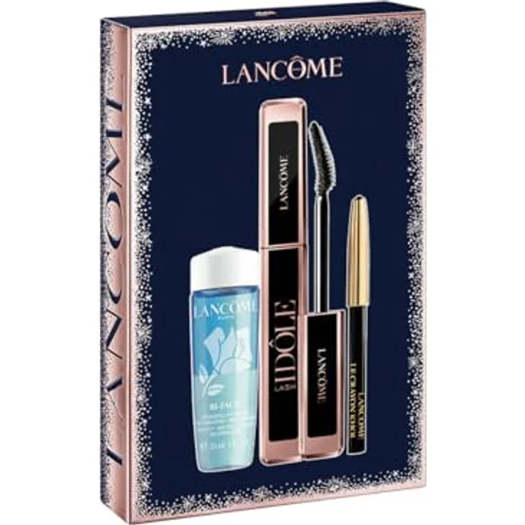Lancôme Lash Idole Mascara-Set für Volumen und Lifting, 8 ml + zweiphasiger Make-up-Entferner 30 ml + Khol Mini-Eyeliner, Wimpernverlängerungseffekt, Schwarz – Bild 2