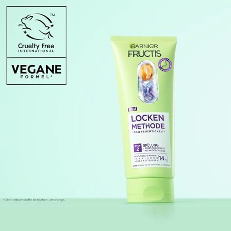 GARNIER Fructis Locken Methode Spülung, silikonfreier Conditioner für seidige Locken, 200 ml – Bild 8