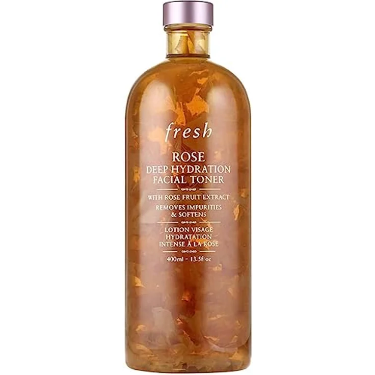 fresh Rose Deep Hydration Facial Toner, 400 ml, feuchtigkeitsspendendes Blütenwasser für Damen – Bild 1
