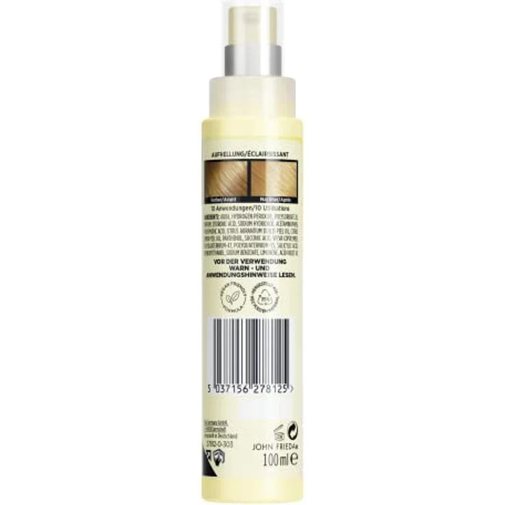 John Frieda Go Blonder Aufhellungsspray - Stufenweise Blond - Inhalt: 100 ml - Hellt stufenweise auf - Für ein natürlich aussehendes Blond – Bild 2