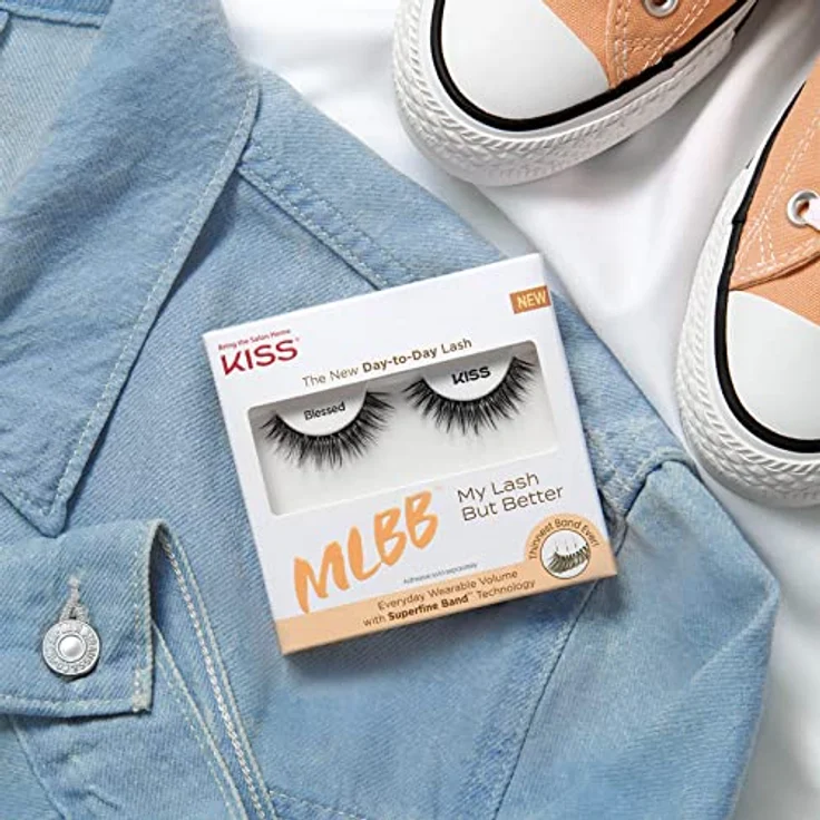 KISS My Lash But Better Collection 1 Paar künstliche Wimpern, No Filters, natürliches Volumen, Fake Lashes mit KISS Flexi-Wimpernband, inklusive Wimpernkleber – Bild 2
