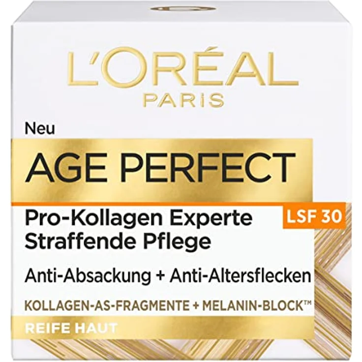 L'Oréal Paris Age Perfect Pro-Kollagen Tagespflege LSF 30, 50ml - Anti-Absackung & Anti-Altersflecken, Kollagen, Melanin-Block, Lichtschutzfaktor 30 – Bild 2