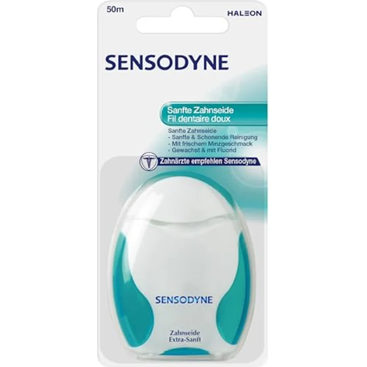 Sensodyne Extra Sanft 50 m Zahnseide/Flosser gewachst – Bild 2