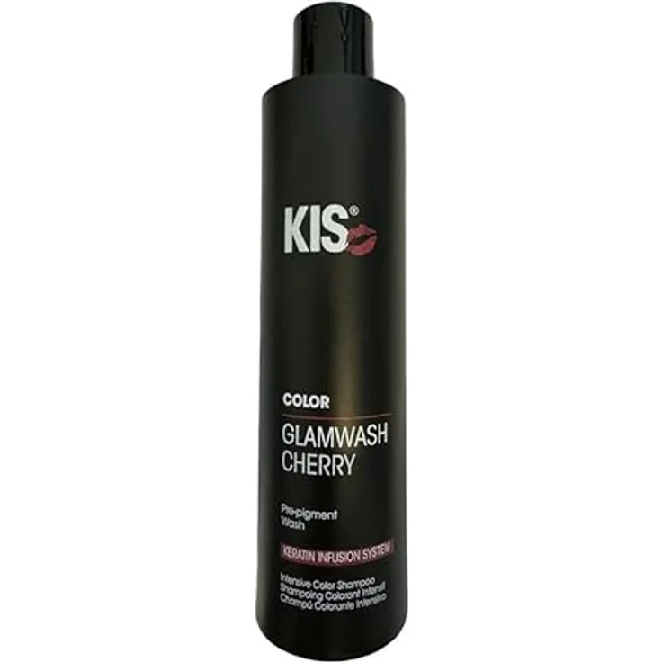 KIS GlamWash Shampoo Cherry, intensives Farbshampoo für schnelle Farbveränderung, 250ml – Bild 1