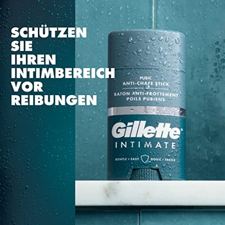 Gillette Intimate Anti-Scheuer Stick, 2er Pack (2x 48g), sanfte Formel für empfindliche Haut, schützt vor Reibung und Hautirritationen – Bild 6