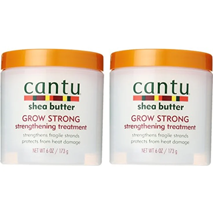 Cantu grow Strong Stärkende Hitzenschutz Haarkur Mit Sheabutter 2 x 173 g – Bild 6