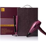 ghd Limited Edition Deluxe Geschenkset Cherry Chic, Glätteisen & Haartrockner mit HD-Motion Responsive Technologie im exklusiven Vanity Case, kirschrot