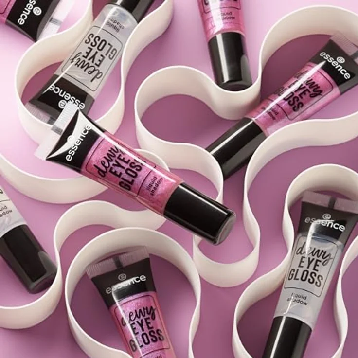 essence cosmetics dewy EYE GLOSS liquid shadow, Lidschatten, Nr. 01, Transparent, weichzeichnend, strahlend frisch, vegan, Nanopartikel frei, ohne Parfüm, ölfrei, 1er Pack (8ml) – Bild 3