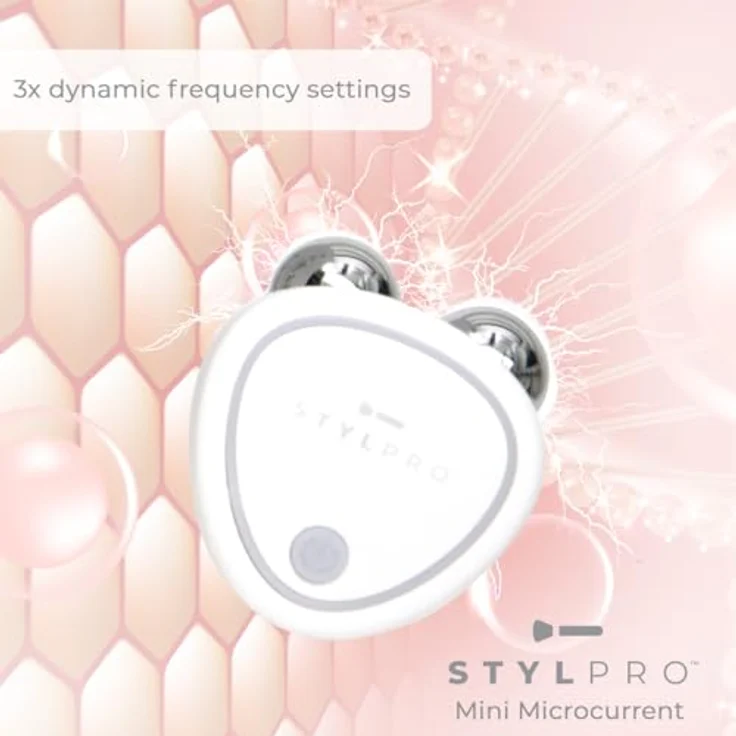 STYLPRO Mini Microcurrent Facial Toning Device, Gesicht Roll-On zur Hautstraffung mit Mikrostrom, USB-C Kabel – Bild 4