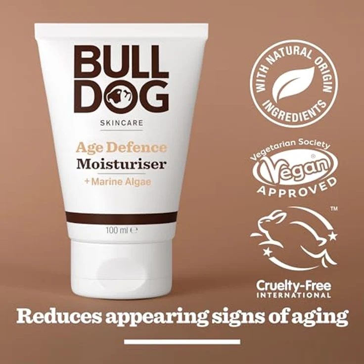 BULLDOG Anti-Ageing Moisturiser 100ml - Reduziert Zeichen des Alterns, für reife Haut, schnell einziehend – Bild 4