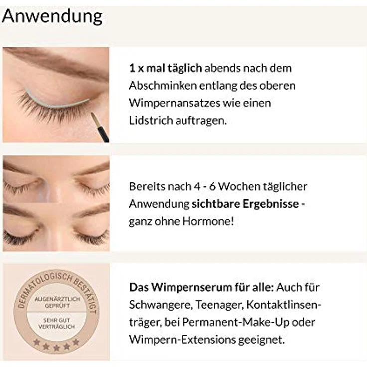 Cosphera Neverending Lashes Wimpernserum 4 ml – Bild 4