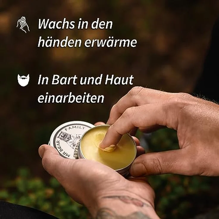 Mr. Bear Family Beard Balm Wilderness 60 ml, für Herren empfohlen – Bild 2