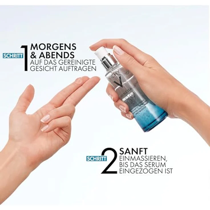 Vichy feuchtigkeitsspendendes Serum Mineral 89 mit Hyaluronsäure 50 ml, mit pflegender Wirkung – Bild 5